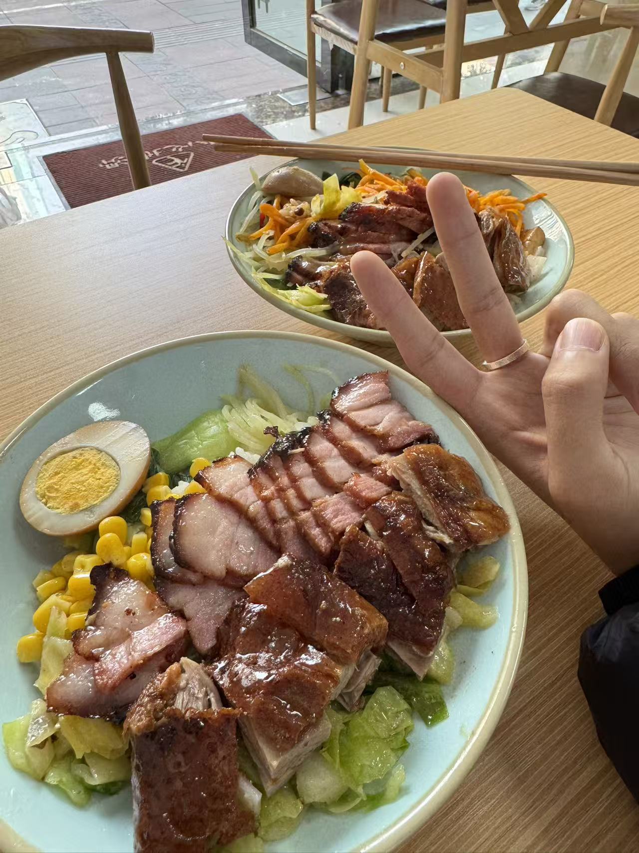 Roast meat rice